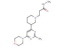 N-methyl-3-{3-[2-methyl-6-(4-morpholinyl)-4-pyrimidinyl]-1-piperidinyl}propanamide