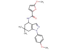 5-methoxy-N-[1-(4-methoxyphenyl)-6,6-dimethyl-4,5,6,7-tetrahydro-1H-indazol-4-yl]-2-furamide