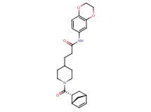 3-{1-[(1R*,2R*,4R*)-bicyclo[2.2.1]hept-5-en-2-ylcarbonyl]-4-piperidinyl}-N-(2,3-dihydro-1,4-benzodioxin-6-yl)propanamide