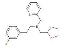 [2-(3-fluorophenyl)ethyl](2-pyridinylmethyl)(tetrahydro-2-furanylmethyl)amine trifluoroacetate