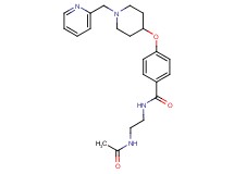N-[2-(acetylamino)ethyl]-4-{[1-(2-pyridinylmethyl)-4-piperidinyl]oxy}benzamide