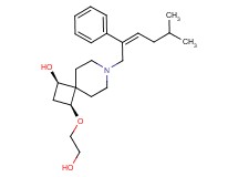 (1R*,3S*)-3-(2-hydroxyethoxy)-7-[(2Z)-5-methyl-2-phenylhex-2-en-1-yl]-7-azaspiro[3.5]nonan-1-ol