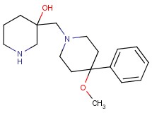 3-[(4-methoxy-4-phenyl-1-piperidinyl)methyl]-3-piperidinol dihydrochloride