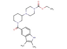 ethyl 4-{1-[(2,3-dimethyl-1H-indol-5-yl)carbonyl]-3-piperidinyl}-1-piperazinecarboxylate
