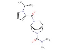 (1R*,5R*)-6-[(1-isopropyl-1H-pyrrol-2-yl)carbonyl]-N,N-dimethyl-3,6-diazabicyclo[3.2.2]nonane-3-carboxamide