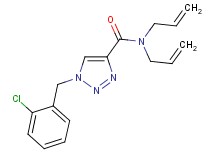 N,N-diallyl-1-(2-chlorobenzyl)-1H-1,2,3-triazole-4-carboxamide