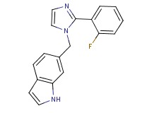 6-{[2-(2-fluorophenyl)-1H-imidazol-1-yl]methyl}-1H-indole