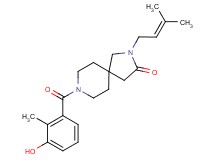 8-(3-hydroxy-2-methylbenzoyl)-2-(3-methyl-2-buten-1-yl)-2,8-diazaspiro[4.5]decan-3-one