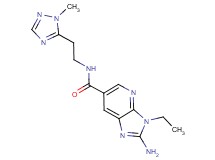2-amino-3-ethyl-N-[2-(1-methyl-1H-1,2,4-triazol-5-yl)ethyl]-3H-imidazo[4,5-b]pyridine-6-carboxamide