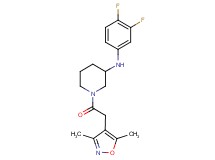 N-(3,4-difluorophenyl)-1-[(3,5-dimethyl-4-isoxazolyl)acetyl]-3-piperidinamine