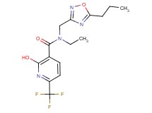 N-ethyl-2-hydroxy-N-[(5-propyl-1,2,4-oxadiazol-3-yl)methyl]-6-(trifluoromethyl)nicotinamide