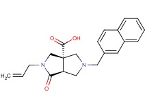 (3aS*,6aS*)-2-allyl-5-(2-naphthylmethyl)-1-oxohexahydropyrrolo[3,4-c]pyrrole-3a(1H)-carboxylic acid