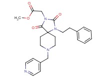 methyl [2,4-dioxo-1-(2-phenylethyl)-8-(4-pyridinylmethyl)-1,3,8-triazaspiro[4.5]dec-3-yl]acetate