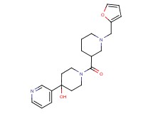 1-{[1-(2-furylmethyl)-3-piperidinyl]carbonyl}-4-(3-pyridinyl)-4-piperidinol