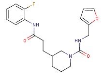 3-{3-[(2-fluorophenyl)amino]-3-oxopropyl}-N-(2-furylmethyl)piperidine-1-carboxamide