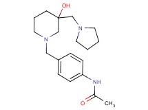 N-(4-{[3-hydroxy-3-(pyrrolidin-1-ylmethyl)piperidin-1-yl]methyl}phenyl)acetamide