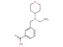 3-{[ethyl(tetrahydro-2H-pyran-4-yl)amino]methyl}benzoic acid