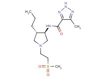 5-methyl-N-{rel-(3R,4S)-1-[2-(methylsulfonyl)ethyl]-4-propyl-3-pyrrolidinyl}-2H-1,2,3-triazole-4-carboxamide hydrochloride