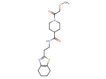 1-(methoxyacetyl)-N-[2-(4,5,6,7-tetrahydro-1,3-benzothiazol-2-yl)ethyl]-4-piperidinecarboxamide