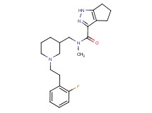 N-({1-[2-(2-fluorophenyl)ethyl]-3-piperidinyl}methyl)-N-methyl-1,4,5,6-tetrahydrocyclopenta[c]pyrazole-3-carboxamide