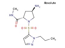 (4R)-4-amino-N-methyl-1-[(1-propyl-1H-pyrazol-5-yl)sulfonyl]-L-prolinamide