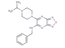 N-benzyl-6-(4-isopropyl-1-piperazinyl)[1,2,5]oxadiazolo[3,4-b]pyrazin-5-amine