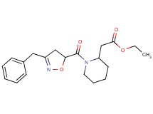 ethyl {1-[(3-benzyl-4,5-dihydro-5-isoxazolyl)carbonyl]-2-piperidinyl}acetate