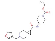 ethyl 4-({[6-(3-furylmethyl)-6-azaspiro[2.5]oct-1-yl]carbonyl}amino)-1-piperidinecarboxylate
