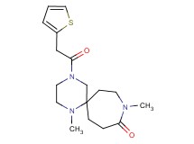 1,9-dimethyl-4-(2-thienylacetyl)-1,4,9-triazaspiro[5.6]dodecan-10-one