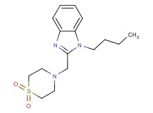 1-butyl-2-[(1,1-dioxidothiomorpholin-4-yl)methyl]-1H-benzimidazole