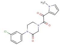 1-(3-chlorophenyl)-4-[(1-methyl-1H-pyrrol-2-yl)(oxo)acetyl]-2-piperazinone