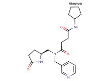 N'-cyclopentyl-N-{[(2S)-5-oxopyrrolidin-2-yl]methyl}-N-(pyridin-3-ylmethyl)succinamide