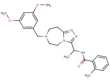 N-{1-[7-(3,5-dimethoxybenzyl)-6,7,8,9-tetrahydro-5H-[1,2,4]triazolo[4,3-d][1,4]diazepin-3-yl]ethyl}-2-methylbenzamide
