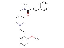 (2E)-N-({1-[2-(2-methoxyphenyl)ethyl]-4-piperidinyl}methyl)-N-methyl-3-phenylacrylamide