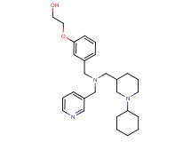 2-(3-{[[(1-cyclohexyl-3-piperidinyl)methyl](3-pyridinylmethyl)amino]methyl}phenoxy)ethanol
