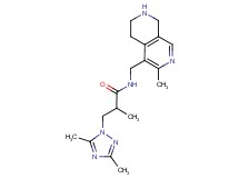 3-(3,5-dimethyl-1H-1,2,4-triazol-1-yl)-2-methyl-N-[(3-methyl-5,6,7,8-tetrahydro-2,7-naphthyridin-4-yl)methyl]propanamide dihydrochloride