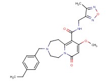 3-(4-ethylbenzyl)-9-methoxy-N-[(4-methyl-1,2,5-oxadiazol-3-yl)methyl]-7-oxo-1,2,3,4,5,7-hexahydropyrido[1,2-d][1,4]diazepine-10-carboxamide