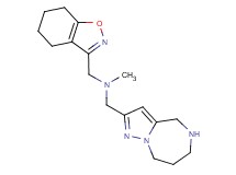 N-methyl-1-(4,5,6,7-tetrahydro-1,2-benzisoxazol-3-yl)-N-(5,6,7,8-tetrahydro-4H-pyrazolo[1,5-a][1,4]diazepin-2-ylmethyl)methanamine dihydrochloride