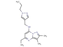 5-ethyl-2,3-dimethyl-N-[(1-propyl-1H-pyrazol-4-yl)methyl]pyrazolo[1,5-a]pyrimidin-7-amine