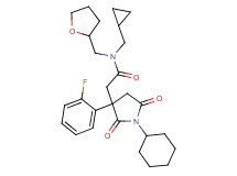 2-[1-cyclohexyl-3-(2-fluorophenyl)-2,5-dioxo-3-pyrrolidinyl]-N-(cyclopropylmethyl)-N-(tetrahydro-2-furanylmethyl)acetamide