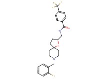 N-{[8-(2-fluorobenzyl)-1-oxa-8-azaspiro[4.5]dec-2-yl]methyl}-4-(trifluoromethyl)benzamide