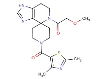 1'-[(2,4-dimethyl-1,3-thiazol-5-yl)carbonyl]-5-(methoxyacetyl)-1,5,6,7-tetrahydrospiro[imidazo[4,5-c]pyridine-4,4'-piperidine]