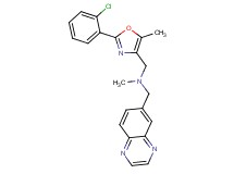 1-[2-(2-chlorophenyl)-5-methyl-1,3-oxazol-4-yl]-N-methyl-N-(6-quinoxalinylmethyl)methanamine
