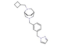 (1S*,5R*)-6-(cyclobutylmethyl)-3-[3-(1H-pyrazol-1-ylmethyl)benzyl]-3,6-diazabicyclo[3.2.2]nonane