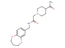 1-{2-[(3,4-dihydro-2H-1,5-benzodioxepin-7-ylmethyl)amino]-2-oxoethyl}-4-piperidinecarboxamide
