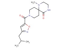 9-[(3-isobutylisoxazol-5-yl)carbonyl]-1-methyl-1,4,9-triazaspiro[5.5]undecan-5-one
