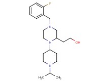 2-[4-(2-fluorobenzyl)-1-(1-isopropyl-4-piperidinyl)-2-piperazinyl]ethanol