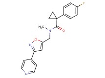 1-(4-fluorophenyl)-N-methyl-N-{[3-(4-pyridinyl)-5-isoxazolyl]methyl}cyclopropanecarboxamide