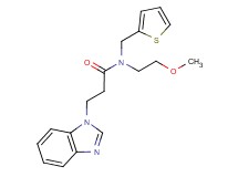 3-(1H-benzimidazol-1-yl)-N-(2-methoxyethyl)-N-(2-thienylmethyl)propanamide