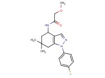 N-[1-(4-fluorophenyl)-6,6-dimethyl-4,5,6,7-tetrahydro-1H-indazol-4-yl]-2-methoxyacetamide